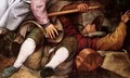 The Parable of the Blind Leading the Blind (detail) 1568 5 - Jan The Elder Brueghel