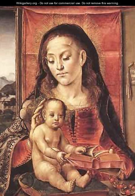 Virgin And Child - P. Joos van Gent and Berruguete