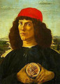 Portrait of a Young Man with a Medallion - Sandro Botticelli (Alessandro Filipepi)