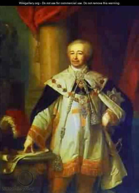 Portrait Of Prince A B Kurakin 1799 - Vladimir Lukich Borovikovsky