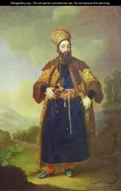 Portrait Of Murtaza Kuli Khan Study 1796 - Vladimir Lukich Borovikovsky