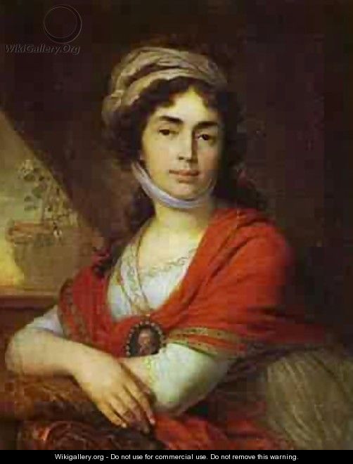Portrait Of M D Dunina 1799 - Vladimir Lukich Borovikovsky