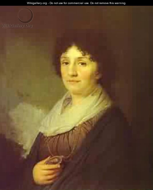 Portrait Of E N Davydova 1796 - Vladimir Lukich Borovikovsky