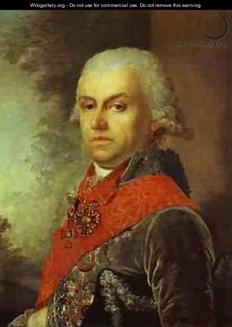 Portrait Of D P Troschinsky 1799 - Vladimir Lukich Borovikovsky