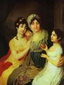 Portrait Of Countess A I Bezborodko With Her Daughters 1803 - Vladimir Lukich Borovikovsky