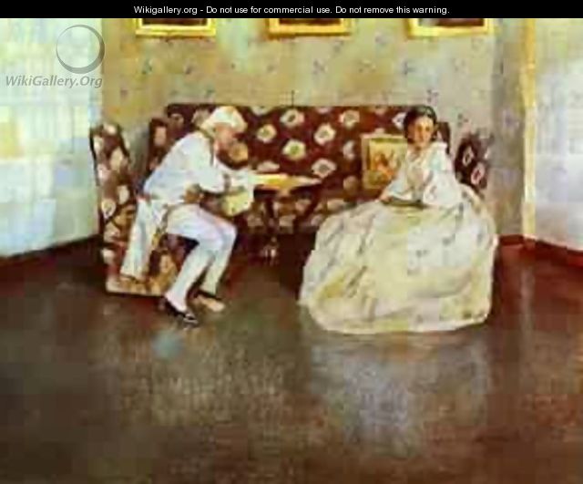 Silence Indoors 1900 - Viktor Elpidiforovich Borisov-Musatov