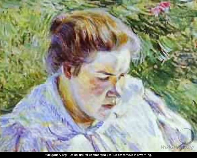 Girl In The Sunlight Study 1897 - Viktor Elpidiforovich Borisov-Musatov