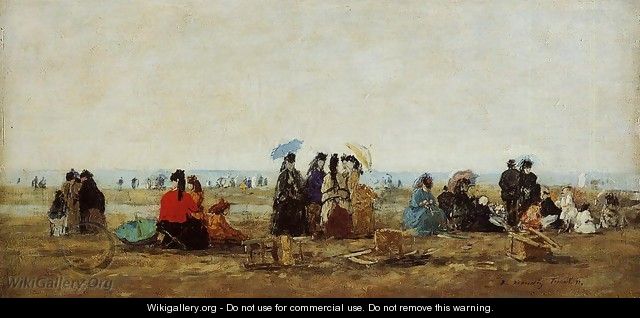 The Beach at Trouville 1871 - Eugène Boudin