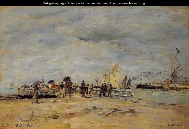 Deauville the Jetty 1888-1895 - Eugène Boudin