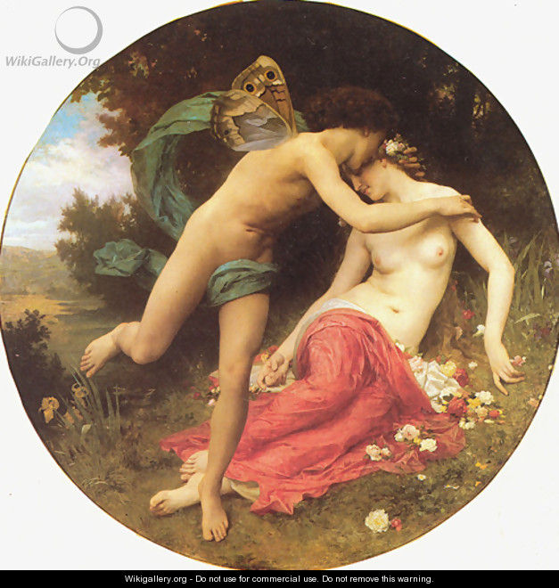 Cupid And Psyche - William-Adolphe Bouguereau