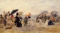 Trouville Beach Scene 1887 - Eugène Boudin