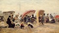 Trouville Beach Scene 1886 - Eugène Boudin