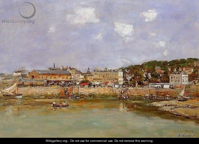 The Port of Trouville Low Tide 1897 - Eugène Boudin