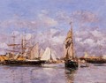 The Port of Le Havre at Sunset 1882 - Eugène Boudin