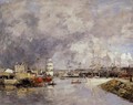 The Port of Deauville 1888-1895 - Eugène Boudin