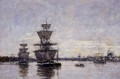 The Port Deauville 1887 - Eugène Boudin