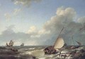 Shipping in a Stiff Breeze - Barend Cornelis Koekkoek