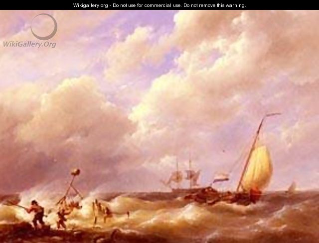 Koekkoek Willem A Sea Piece - Barend Cornelis Koekkoek