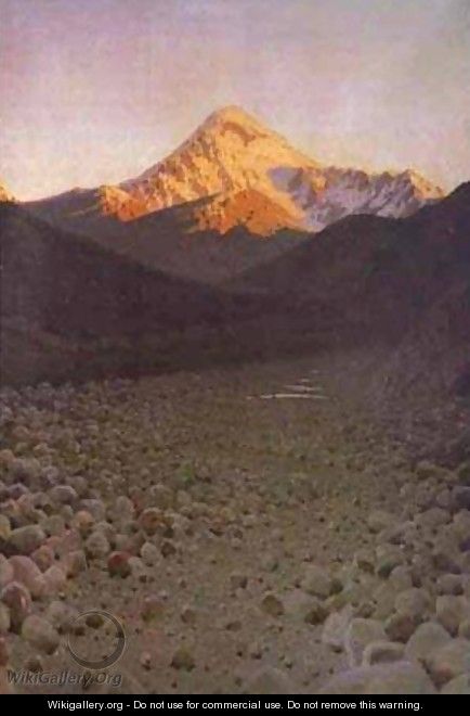 The Mount Kazbek 1897-1898 - Vasili Vasilyevich Vereshchagin