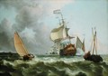 The Warship Hollandia in Full Sail - Ludolf Backhuysen