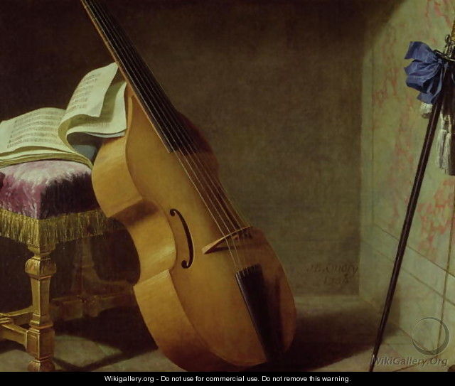 Bass Viol Score Sheet and a Sword 1693 - Emile Vernon