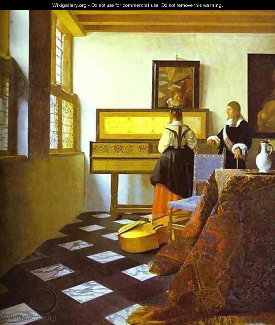 The Music Lesson 1662-1665 - Jan Vermeer Van Delft