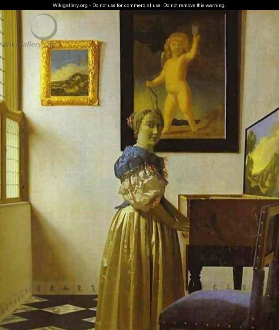 Lady With Her Maidservant 1667-1668 - Jan Vermeer Van Delft