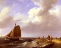 A fresh Breeze Off The Dutch Coast - Johannes Hermann Barend Koekkoek