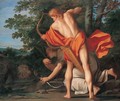 (1618C1729) Apollo and Diana slay the Python 1692C1709 - Marcantonio Bassetti