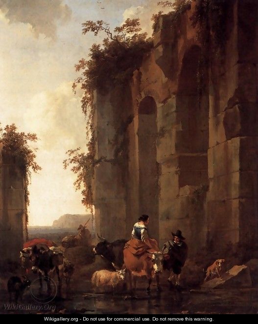 Ruins in Italy 1658 - Nicolaes Berchem