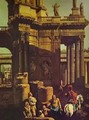 Ruins Of A Temple Detail - Bernardo Bellotto (Canaletto)