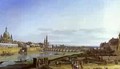 Dresden From The Right Bank Of The Elbe Above The Augustus Bridge 1750 - Bernardo Bellotto (Canaletto)