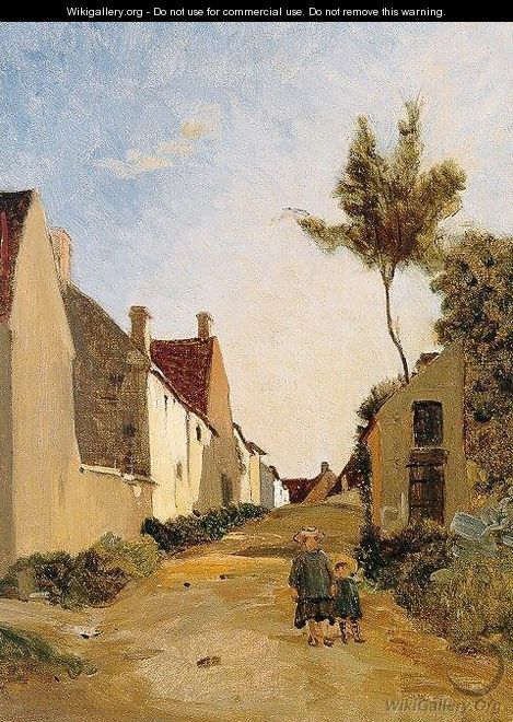 Village Street (aka Chailly) 1865 - Frederic Bazille
