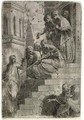 Christ and the Women on the Stairs - Andrea Meldolla