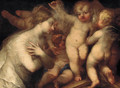 A female figure surrounded by desporting putti - Andrea Celesti