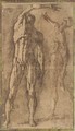 Two studies of an ecorche figure, after Francavilla - Andrea Boscoli