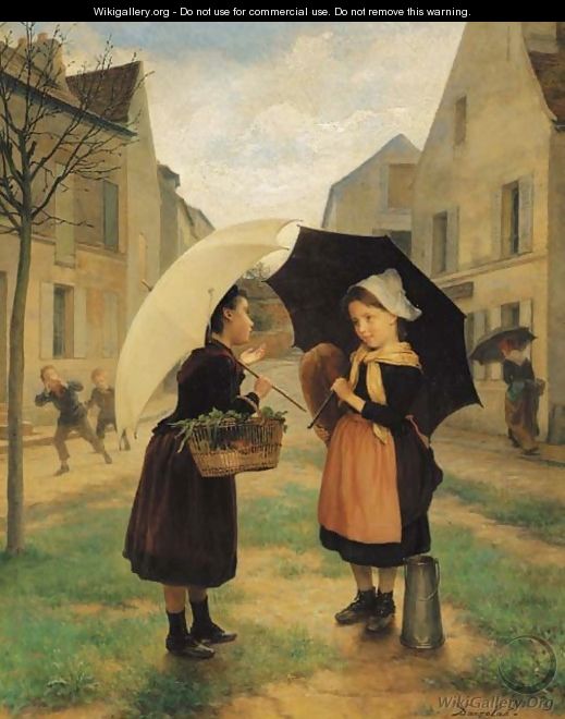 The young shoppers - Andre Henri Dargelas