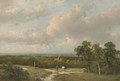 A panoramic landscape in summer - Andreas Schelfhout