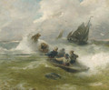 Rowing on rough seas - Andreas Achenbach