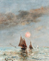 Boats at dusk - Alfred Stevens