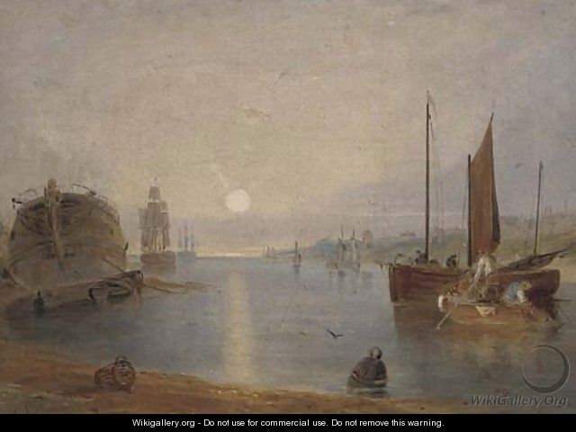 On the Yare at sunset - Alfred Stannard