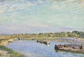 Le Port de Saint Mammes, le matin - Alfred Sisley