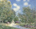 Le matin Le long du bois, au mois de juin - Alfred Sisley