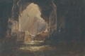 At the mouth of the cave - Alfred Parsons