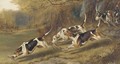 Hounds at full cry - Alfred Wheeler