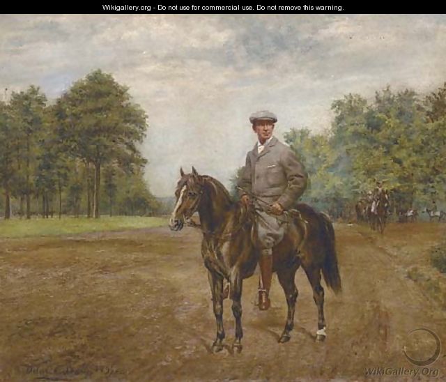 A trainer on his pony - Allen Culpepper Sealy