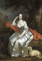 Portrait of Lady Jane Douglas, full-length, as a shepherdess seated in a landscape - Allan Ramsay