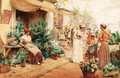Parisienne flower market - Arthur Augustus II Glendening