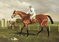 Robert the Devil with Jockey up on a racecourse - Alfred F. De Prades