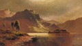 'The Silver Strand', Loch Katrine by moonlight - Alfred de Breanski